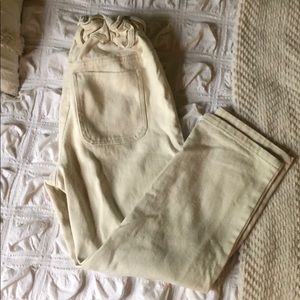 Lulus Paperbag off white jeans